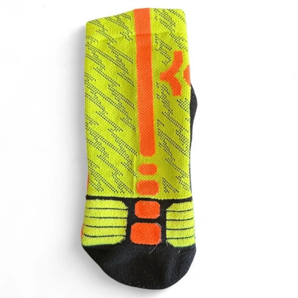 Nike KD Hyper Elite Basketball Socks Youth Medium Volt Orange